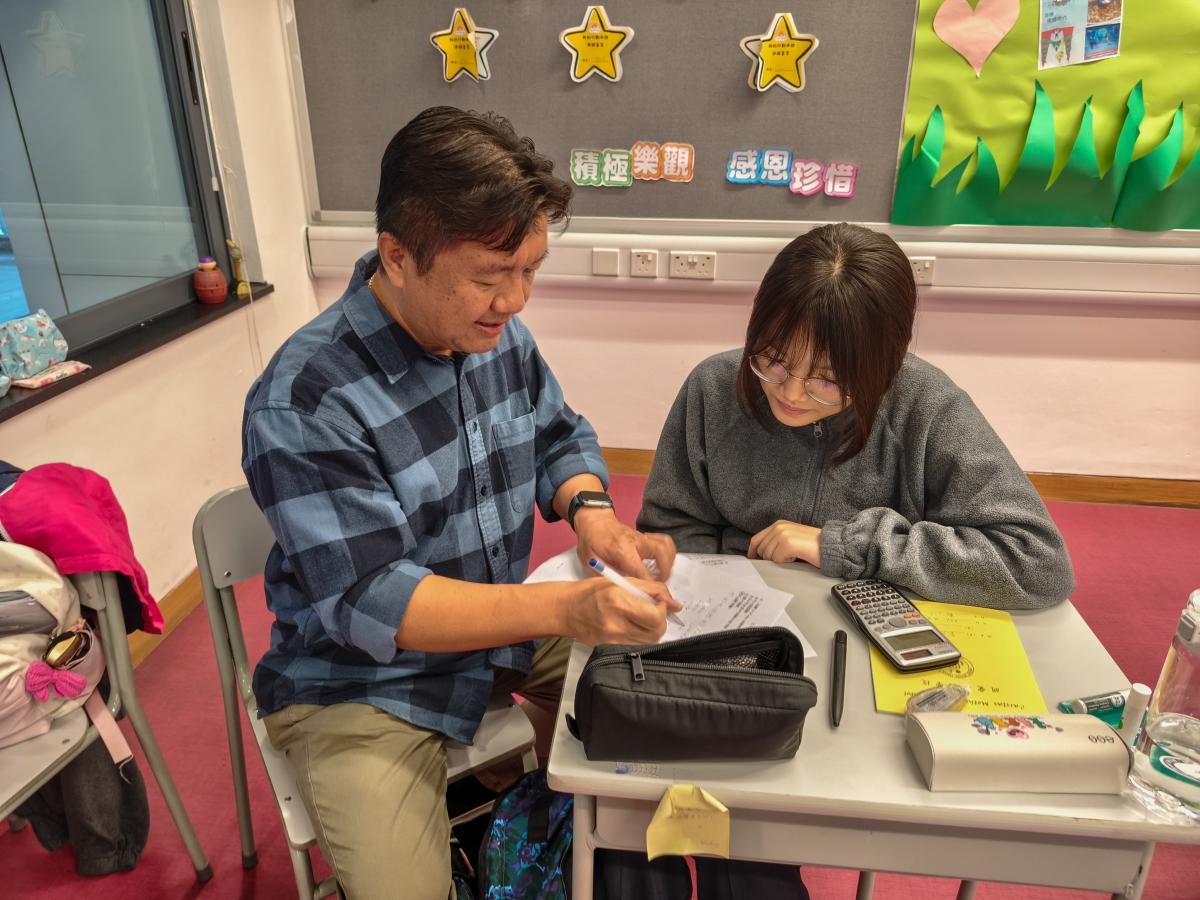 學生投入課後支援班學習